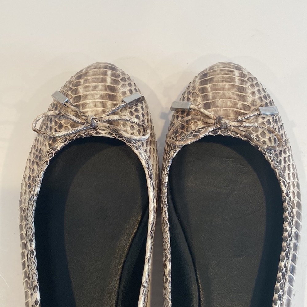 Michael Kors Odette Snake Ballet Python SZ 38 - Picture 5 of 9